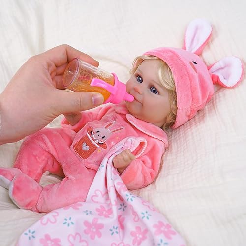 Miniatura 5 de BABESIDE Ropa de muñecas de bebé gemelas con juego de cuidado para muñecas de 10 a 12 pulgadas, ropa de muñeca de bebé y accesorios para muñecas de