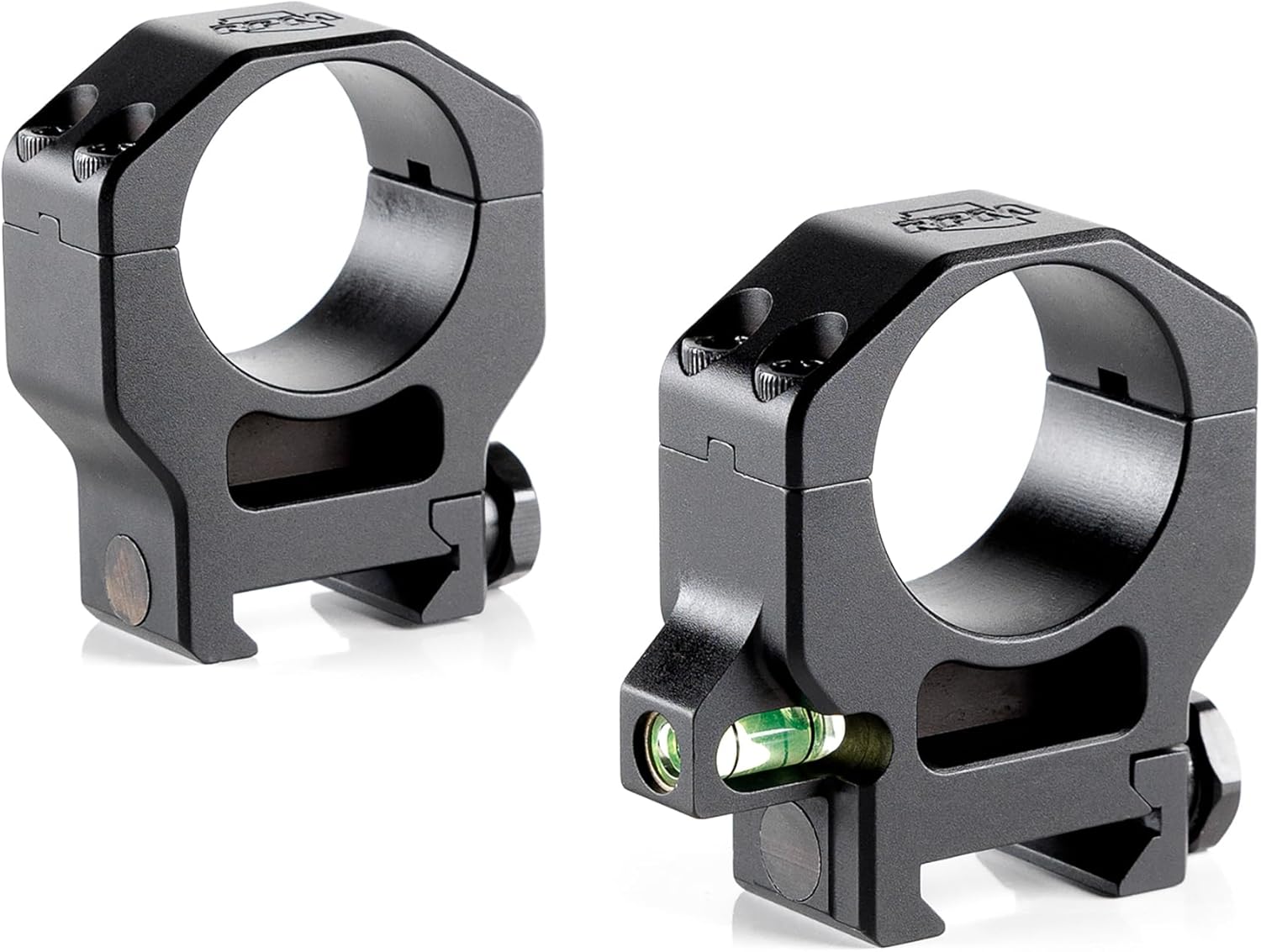 Ruff's Precision Manufacturing 34mm Precision Co-Linear Bubble Level Riflescope Rings (Low .885""), Black