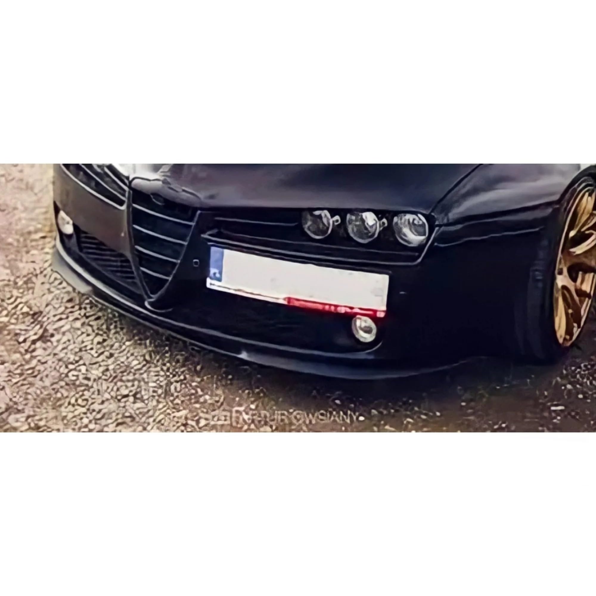 Spoiler Anteriore Per Alfa Per Romeo 159 Per CUPRA R Accessori Auto Spoiler Flap Universale 3 Pezzi Kit Corpo In Plastica Parti Esterne PARAURTI ANTERIORE Per LABBRO﻿ Spoiler Paraurti Anteriore(BLACK)