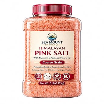 Sea Mount Naturals Himalayan Pink Salt Coarse, Grinder Refill, 5 lb