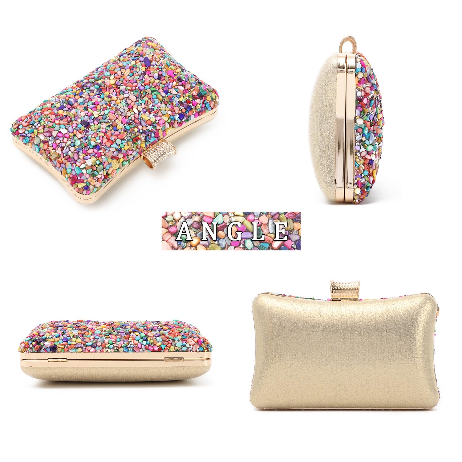 Vintage embrague noche bolsos cena bolsas damas Pures boda fiesta bolso monedero