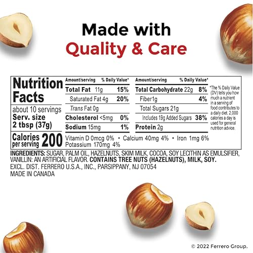 Miniatura 9 de Crema de avellanas con cacao para el desayuno, 26.5 onzas, paquete de 2