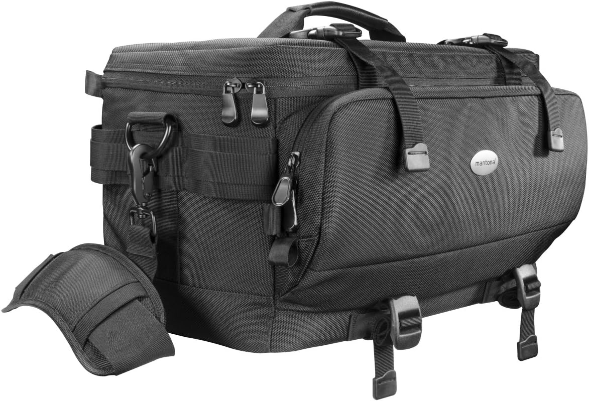 Mantona New York photography bag (incl. 5 dividers, removable carry strap and rain protection cover) black