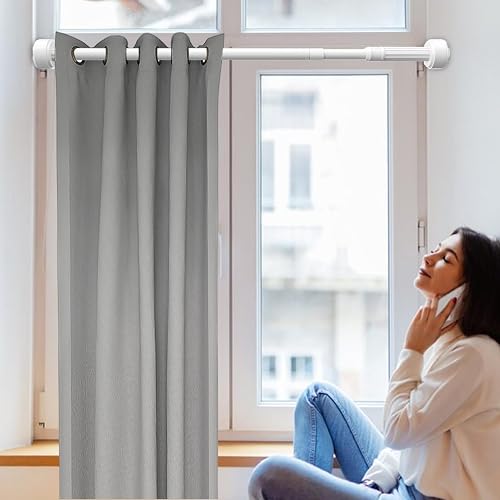 No Drill Support Rod, Heavy Duty Closet Bar, Stainless Steel Hanging Rod - 3