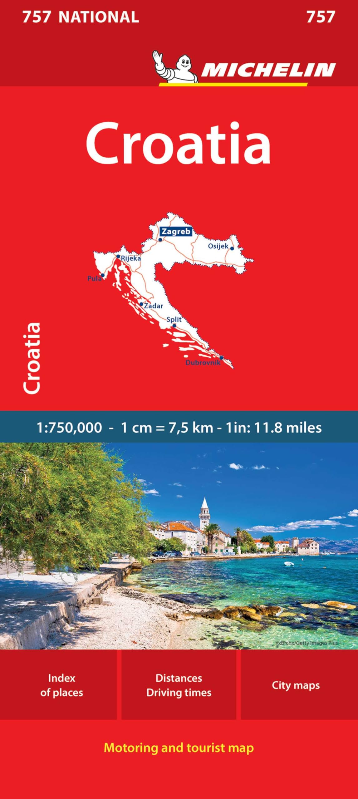 Croatia - Michelin National Map 757 (Michelin Maps, 757)