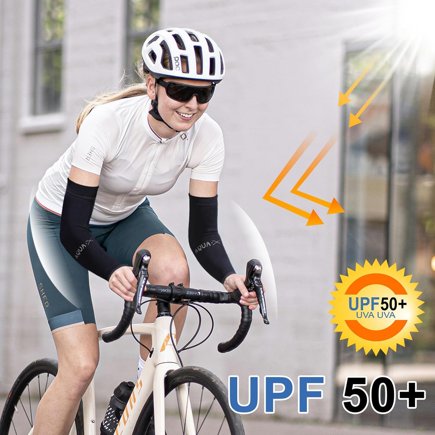 beister 6/3 Pairs UV Protection Cooling Arm Sleeves for Women Men, Long Sunblock Protective Cycling Arm Cover