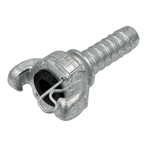 Miniatura 2 de Dixon Air King AM6 - Manguera de aire de hierro, acoplamiento universal de 2 lengüetas, extremo de manguera de 3/4 pulgadas con púas