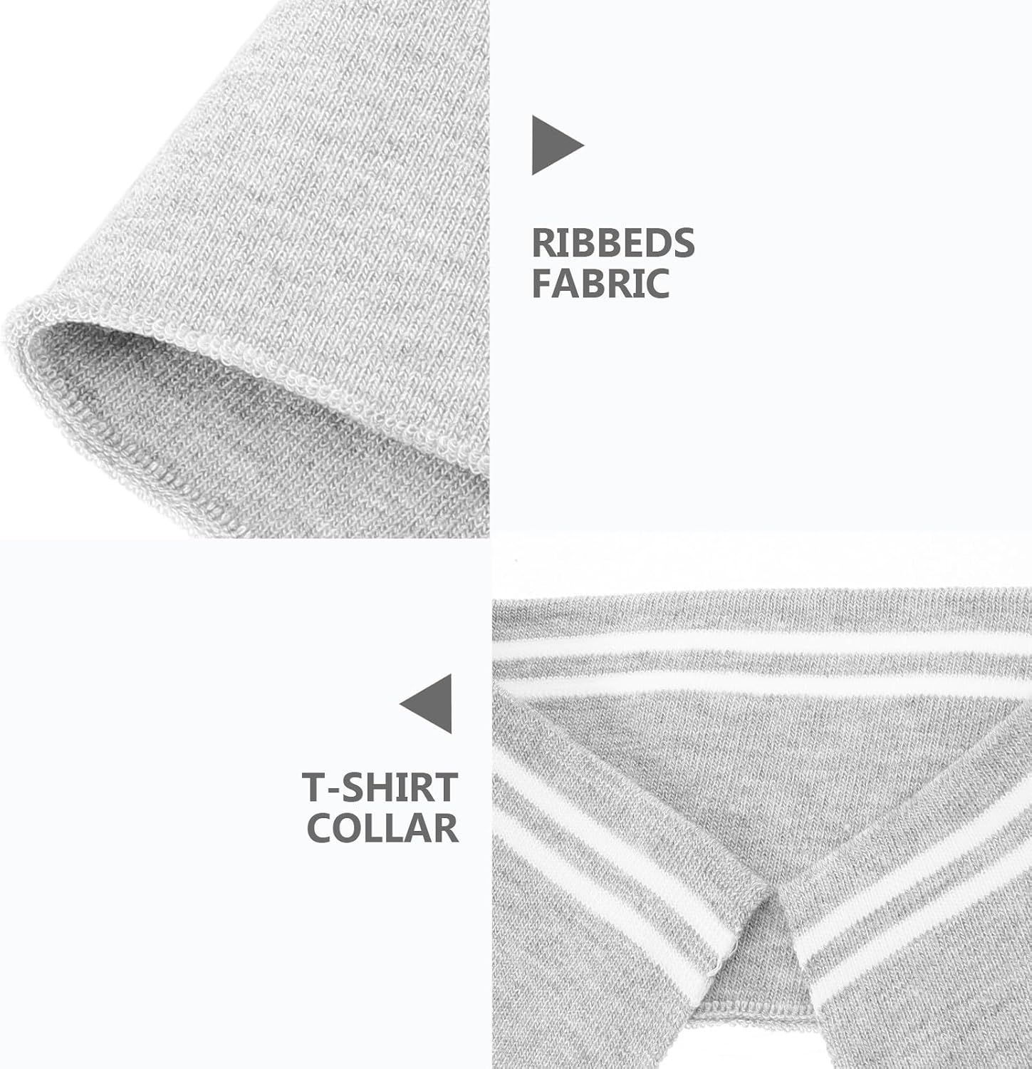 10pcs Elastic Rib Fabric Neckline Trim for Sports Shirts and Uniforms