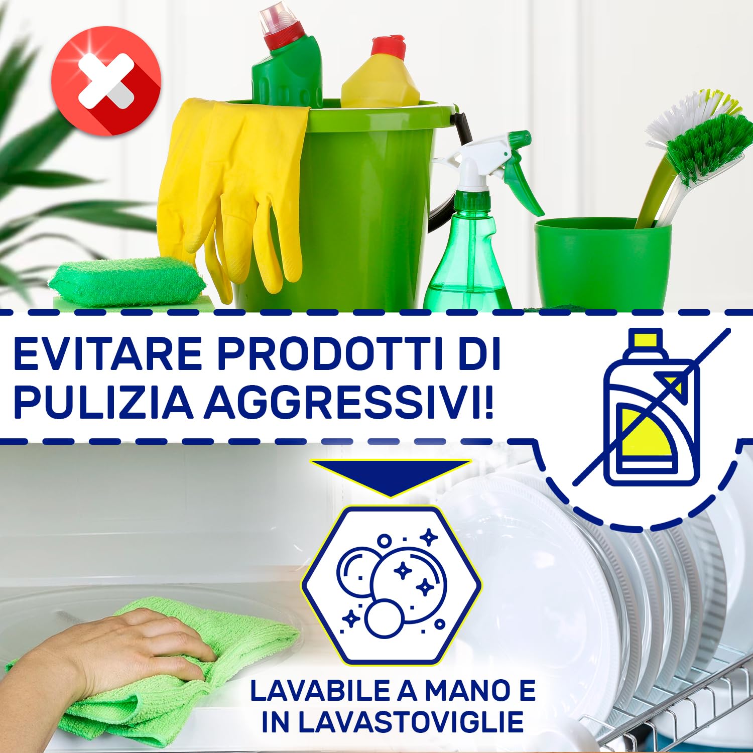 Piatto Microonde Universale &Oslash;24.5 Cm Con Trascinatore - Vetro Temperato, Compatibile Con LG E Altre Marche