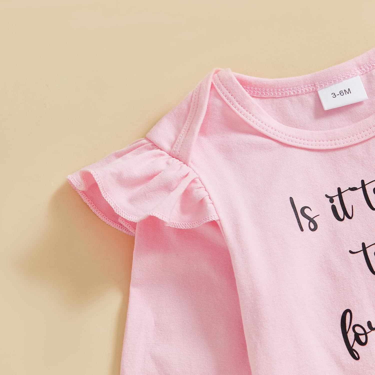 Western Baby Girl Clothes Ruffle Long Sleeve Letters Romper Cowgirl Boots/Pony Pants Bow Coming Home Outfit 0-18M - Image 5