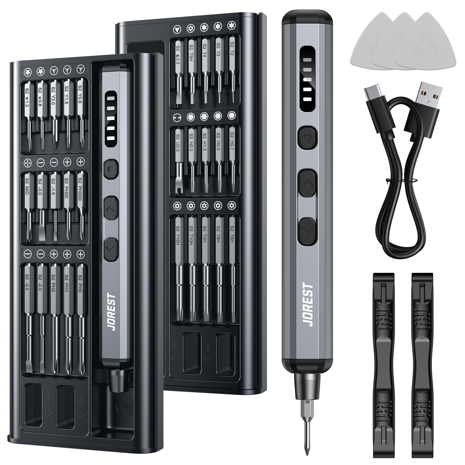 Amazon | JOREST 38-in-1小型電動精密ドライバーセット、ポータブルDIY