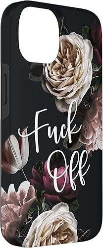 Miniatura 6 de iPhone 13 Pro Max Fuck Off - Lindas citas sarcásticas divertidas de palabras de juramento en funda floral