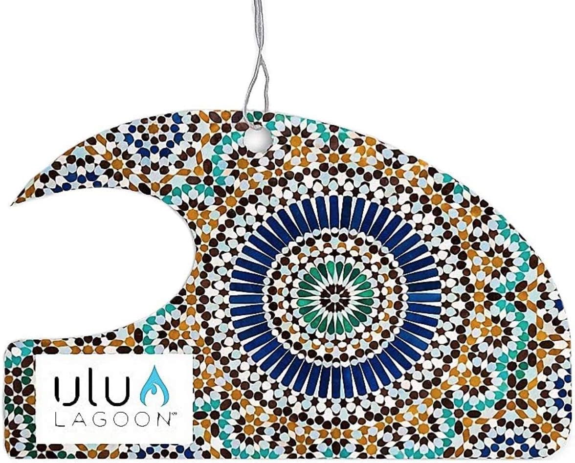 ulu Lagoon Hanging Car Air Freshener Tropical Beach Coconut Surf Wax Scent Mini