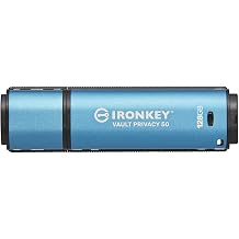Kingston IronKey Vault Privacy 50 128GB Encrypted USB | FIPS 197 | AES-256bit | BadUSB Attack Protection | Multi-Password Options | IKVP50/128GB
