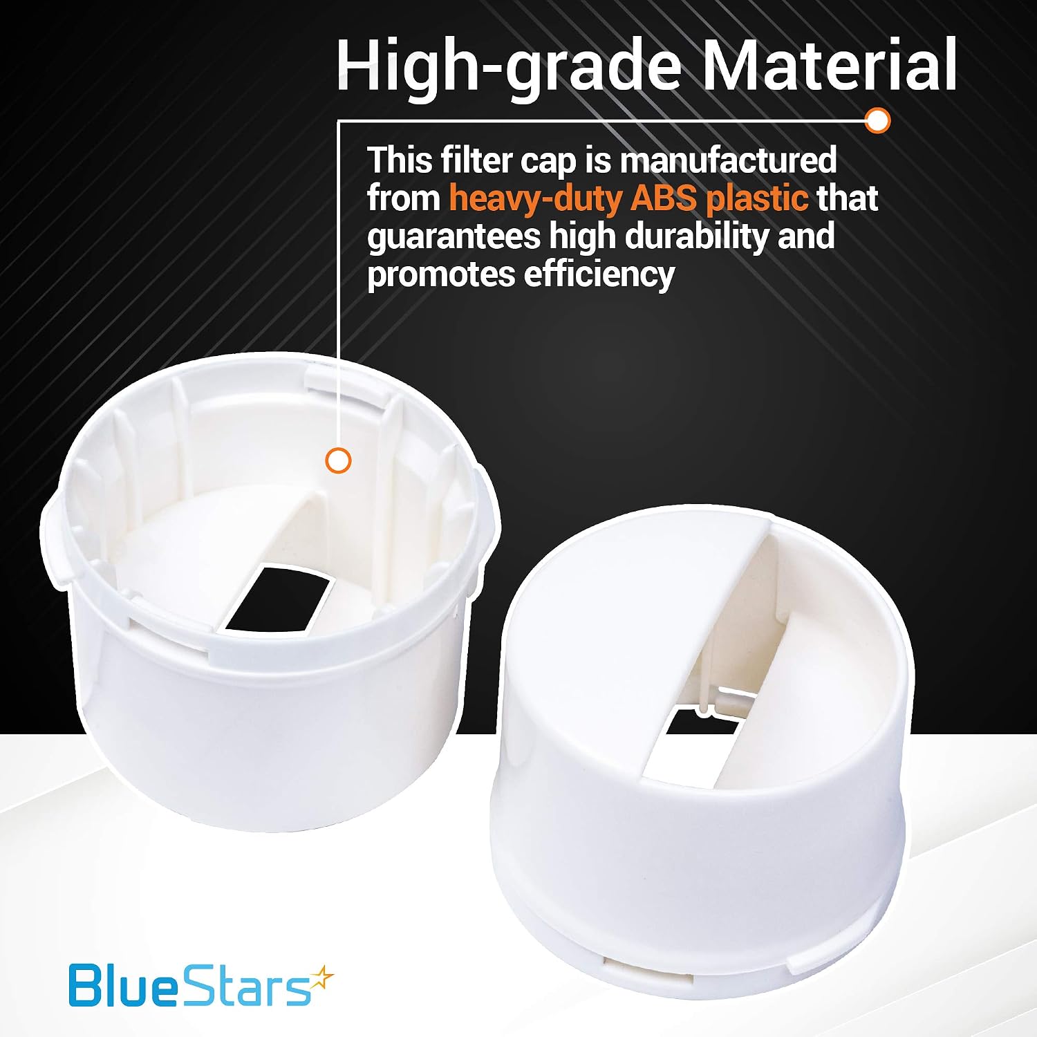 Ultra Durable WP2260518W 2260502W Refrigerator Water Filter Cap Replacement Part by BlueStars Fit For Whirlpool & Kenmore - Replaces 2260518W WP2260518WVP PS11739972 Whirlpool Water Filter Cap