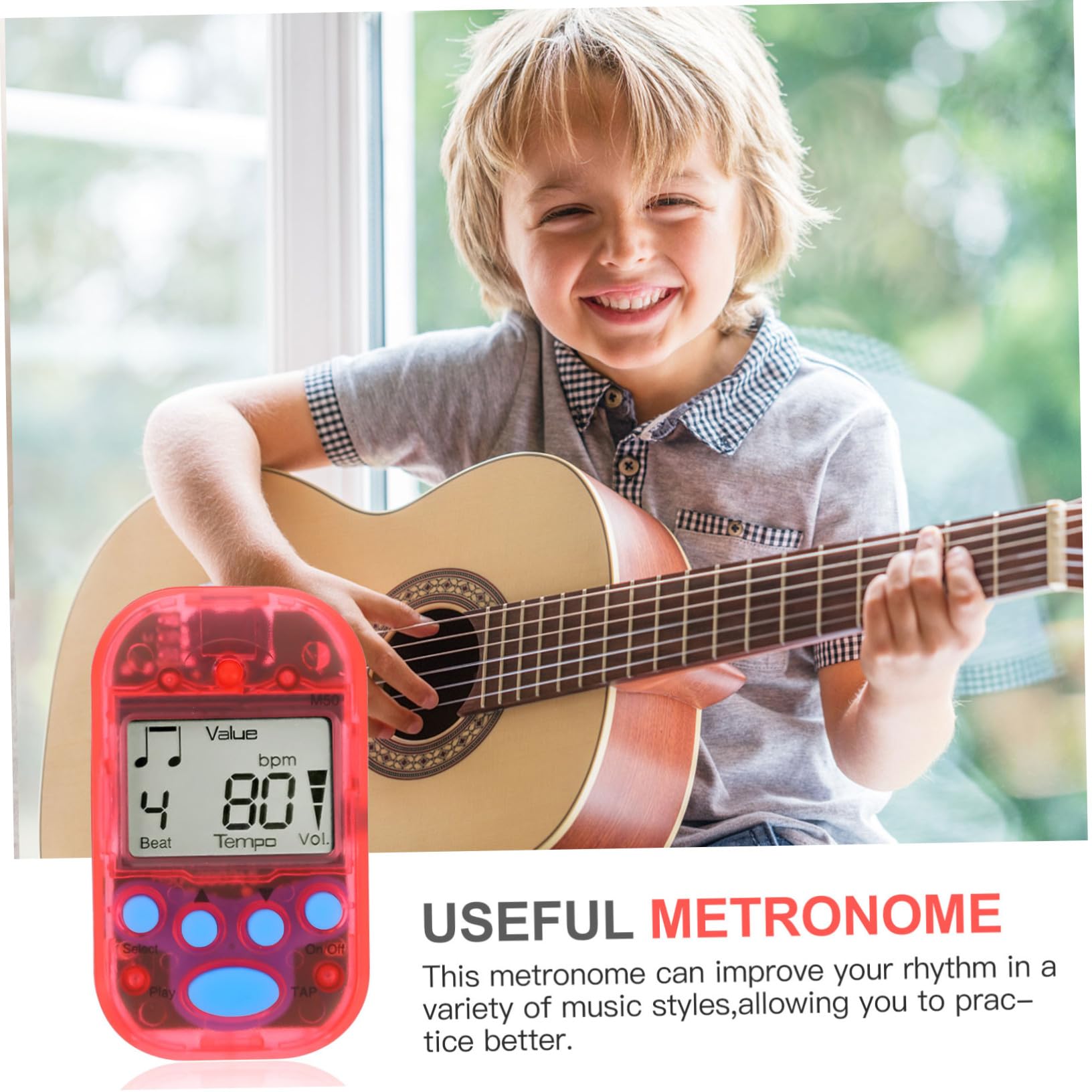 ibasenice Lot De 5 Mini Métronomes Électroniques Universels Pour Guitare Pour Débutants Et Professionnels
