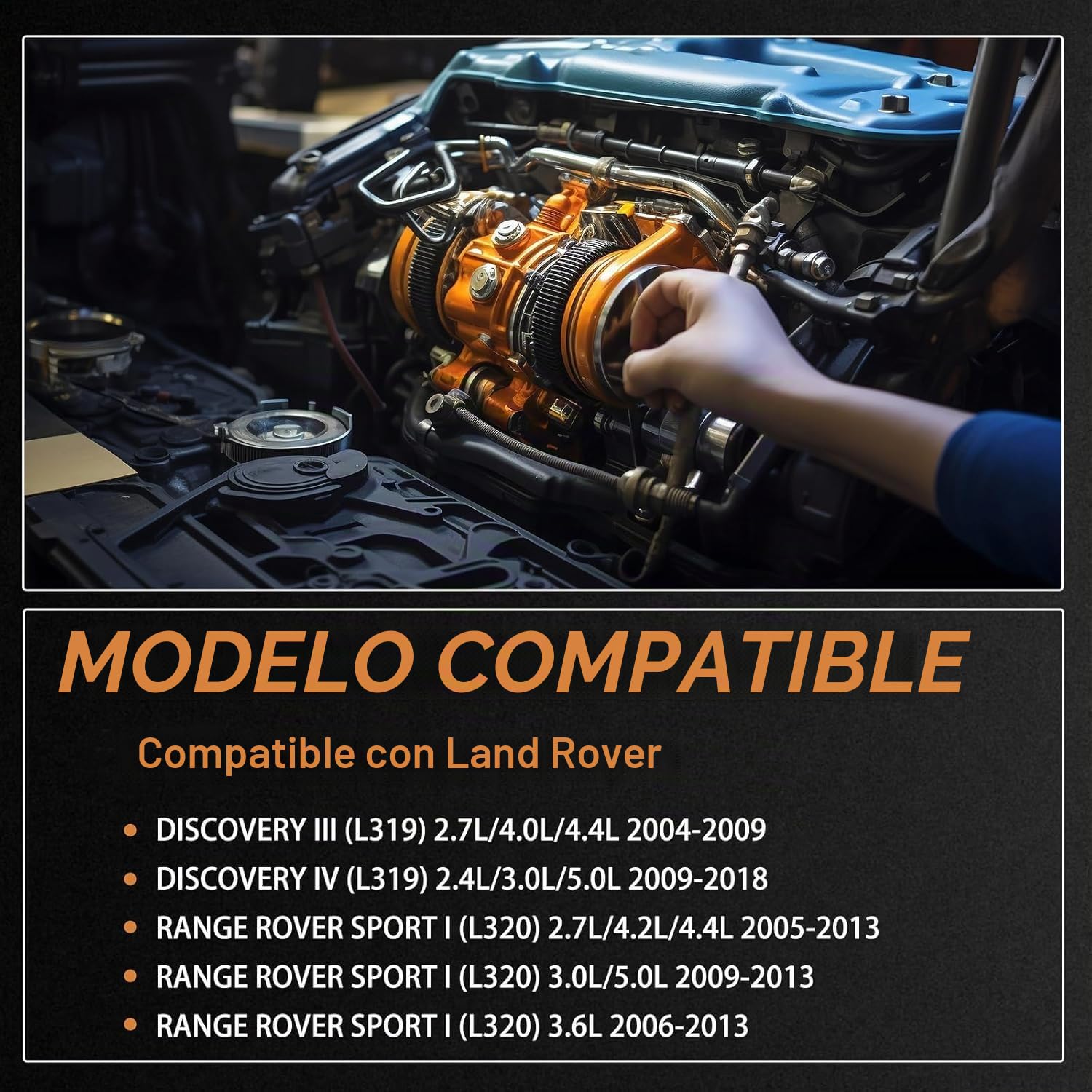 Bomba de compresor de aire con relé de repuesto para Discovery III L319 L320, accesorio de coche, parte # LR023964 LR072537 LR044360