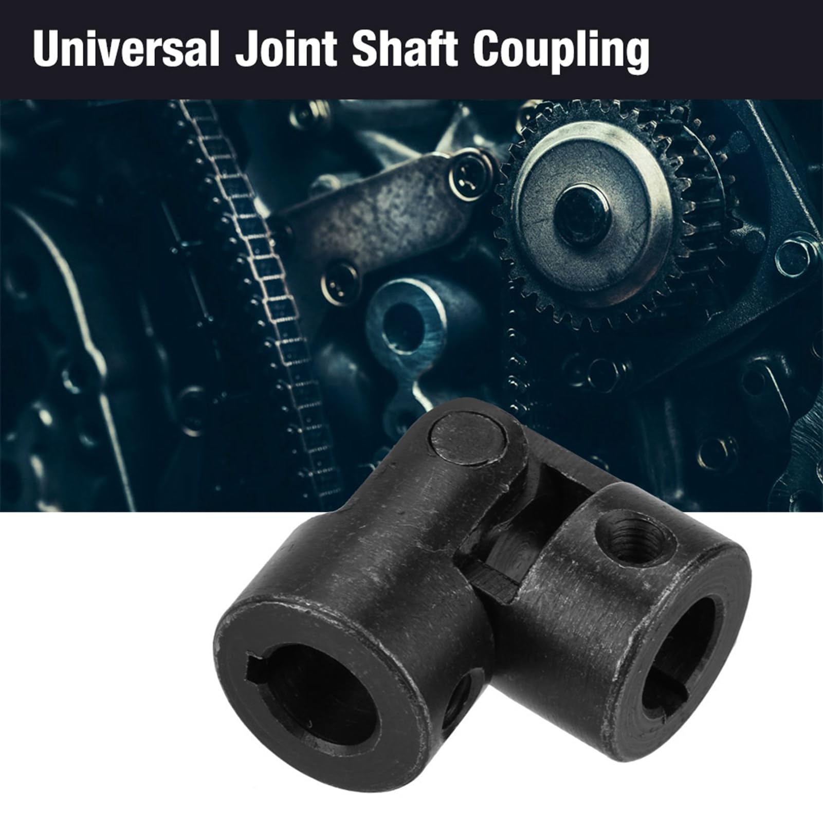 Universal Shaft Coupling - 10x20x45mm U-Joint For DIY Steering & Motor Connections | Metal With Screws