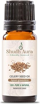 Celery Seed Essential Oil | 100% Pure, Undiluted & Natural | Therapeutic Grade Oils for Aromatherapy & Diffuser 5ML