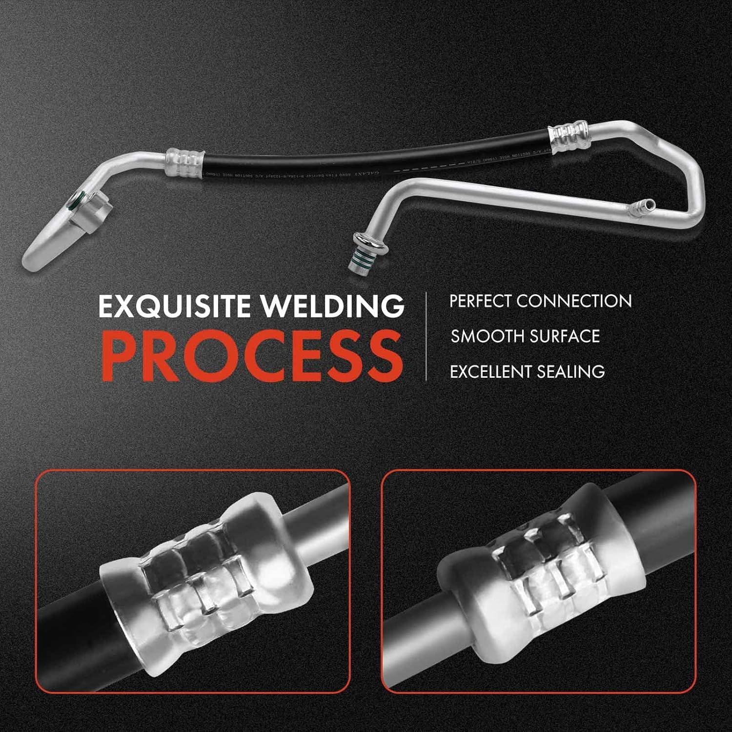 A-Premium A/C Suction Line Hose Assembly Compatible with Mazda 3 2010 2011 2012 2013 L4 2.0L, Compressor to Evap