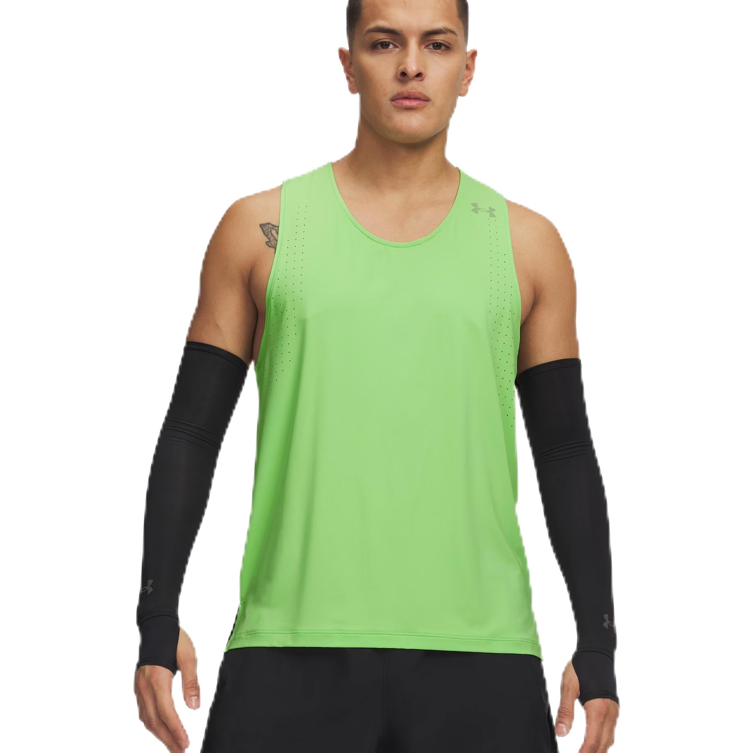 Under Armour Velociti PRO Camicia da Corsa Uomini Verde Neon - lumoslime/Reflective S