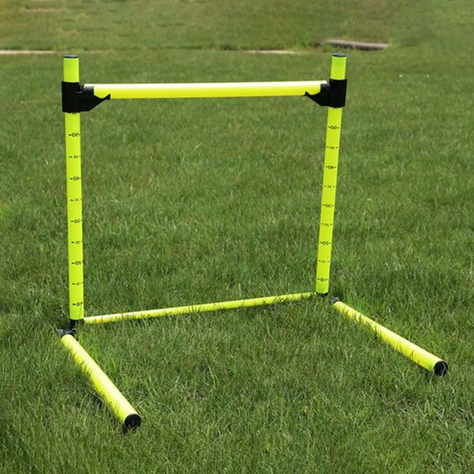 Ostacoli regolabili in altezza, set di allenamento portatile in PVC, ostacoli di agilità 10-60 cm per bambini, addestramento per cani e cavalli, piccola attrezzatura sportiva per atletica leggera