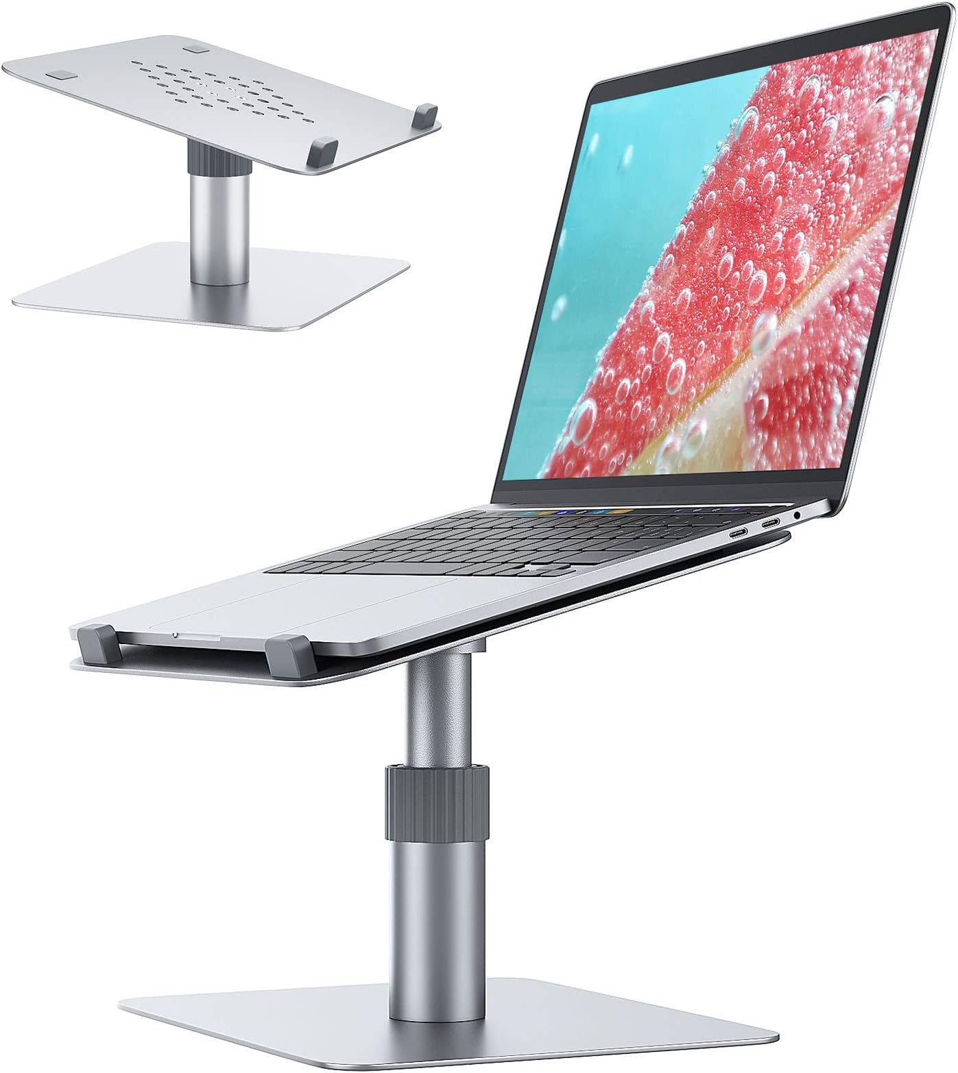 GIKERSY Laptop Stand 360°Rotating Adjustable Laptop Holder Universal Ergonomic Desktop Support Ventilated Lightweight for 10-15.6in Laptop Computer Notebook