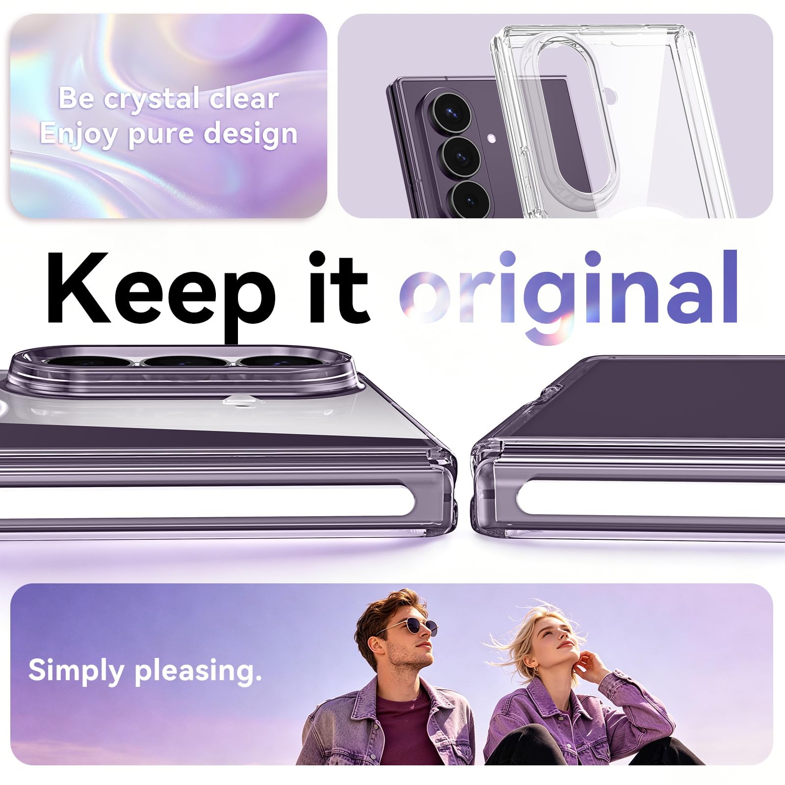 BENTOBEN Custodia magnetica per Samsung Galaxy Z Fold 8 Ultra, protezione completa con cerniera, adatta per Magsafe, sottile, robusta, antiurto, protettiva, anti-giallo, per Fold8 8", bianco