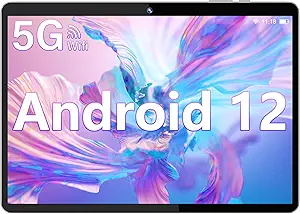 SGIN Tablet, 10.1 inch Android 12 Tablet with Quad-Core Processor, Tablets with 2GB RAM 64GB ROM(TF 512GB), IPS FHD Touch Screen, 2MP + 5MP Camera, Bluetooth 4.2, WiFi, GPS, 5000mAh, Type-C