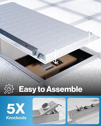 Sunco 6 Pack 2x4 LED Flat Panel Lights 3CCT Selectable, 30-50W, Dimmable