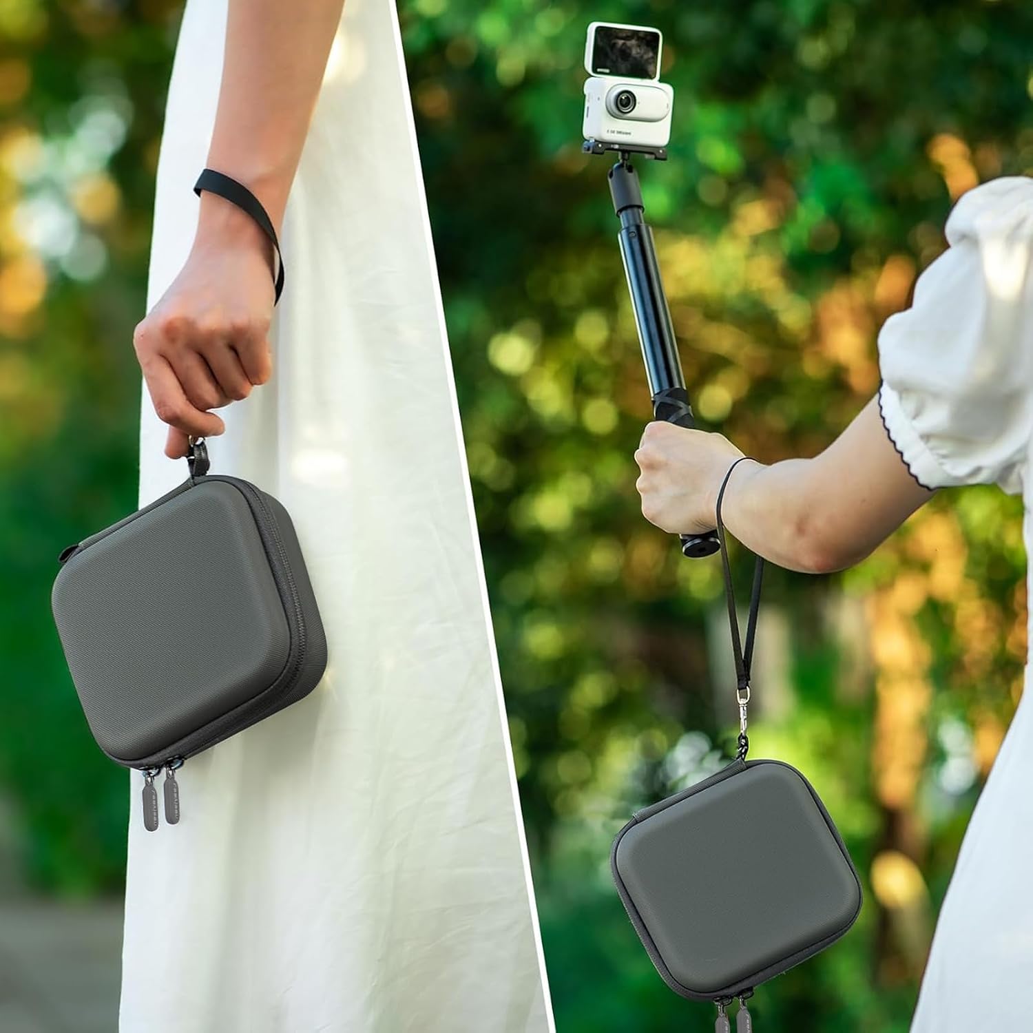 Leayjeen Carrying Case compatible with the Insta360 GO 3S/3 Action camera,suitable for carrying protective case for Insta360 GO 3S/3 cameras and accessories(Case Only)