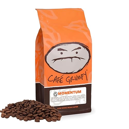Miniatura 10 de Café Grumpy Gourmet - Café descafeinado bajo en ácido de origen estacional, bolsa de 12 onzas, origen único, tostado medio, goteo, prensa francesa,