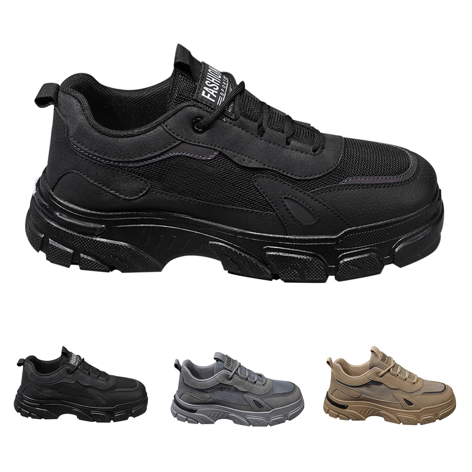Zapatillas de correr para hombre, ligeras, transpirables, suela gruesa, zapatillas de deporte, antideslizantes, amortiguación, zapatillas de correr, zapatillas para hombre, zapatillas de senderismo