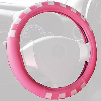 Rady ステアリングホイールカバー ホワイト・ピンク Rady ステアリングホイールカバー ホワイト・ピンク Rady