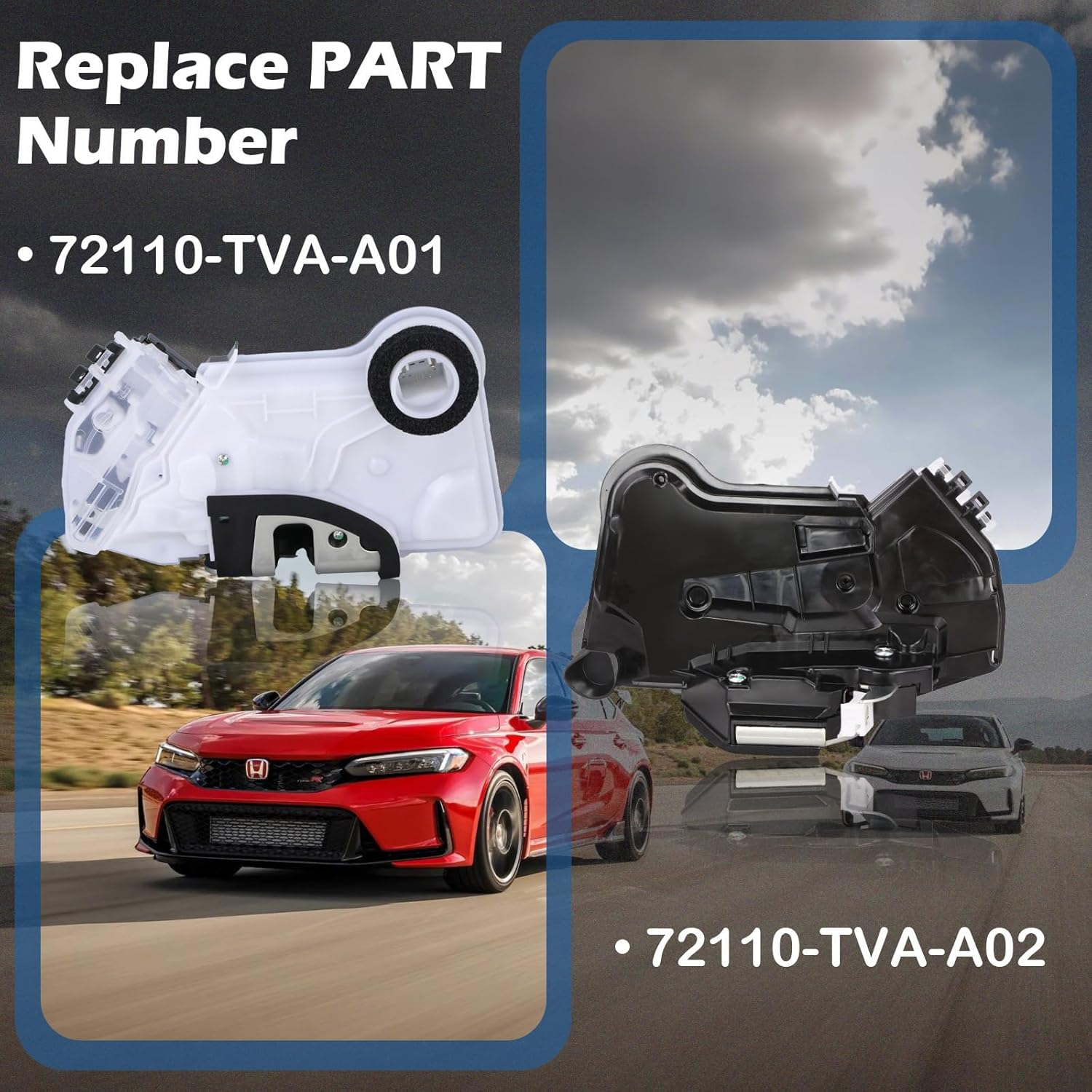 Front Right Passenger Side Door Latch Lock Actuator 72110-TVA-A02 Fit for 2022-2025 Honda Civic 2018-2025 Accord