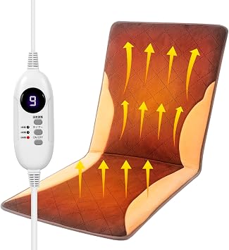 Saiveina Hot Mat Electric Heating Mat Energy-Saving 9-Level TemperatureTimer Function Fast Heating Electric Seat Cushion Heating Device Cold Protection Overheat Protection For Home Office Electric