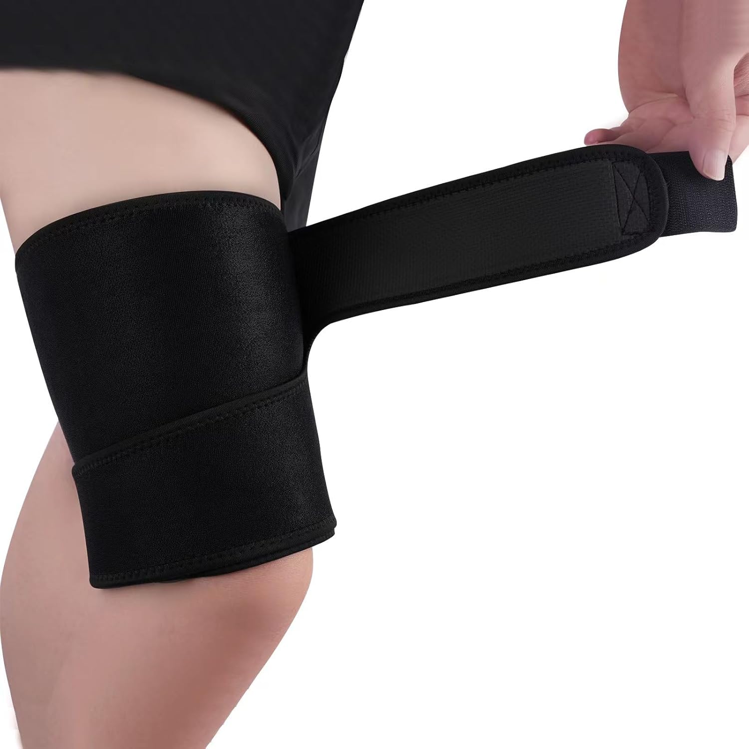 Thigh Wraps Support, Adjustable Compression Neoprene Thigh