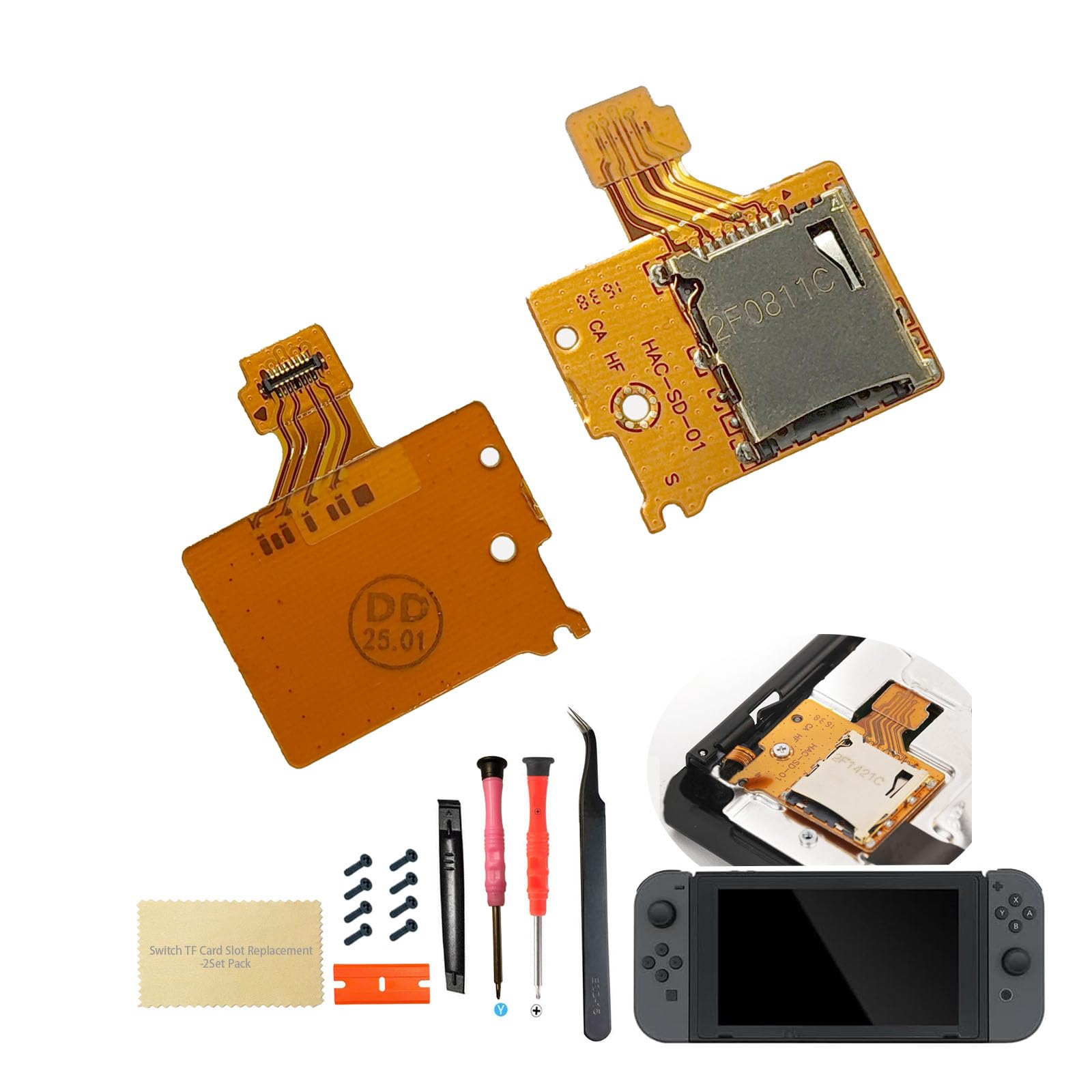 ♦︎Nintendo Switch ♦︎本体♦︎一式♦︎SDカード付き♦︎ Amazon.com: [2pcs-Pack] for Switch SD Card Reader Slot Replacement