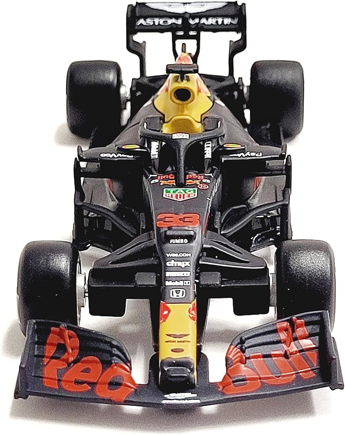 Miniatura F1 Max Verstappen Red Bull Racing RB16 2020 Winner Abu
