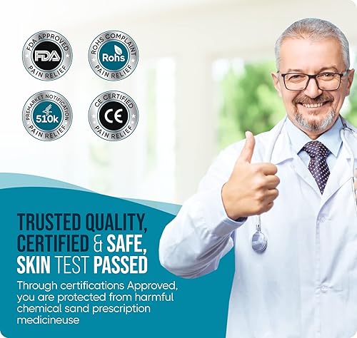 Miniatura 3 de TENS - Almohadillas de repuesto para unidad de 10 unidades, almohadillas TENS para electrodos SM de 1.4 pulgadas, paquete de 20 electrodos