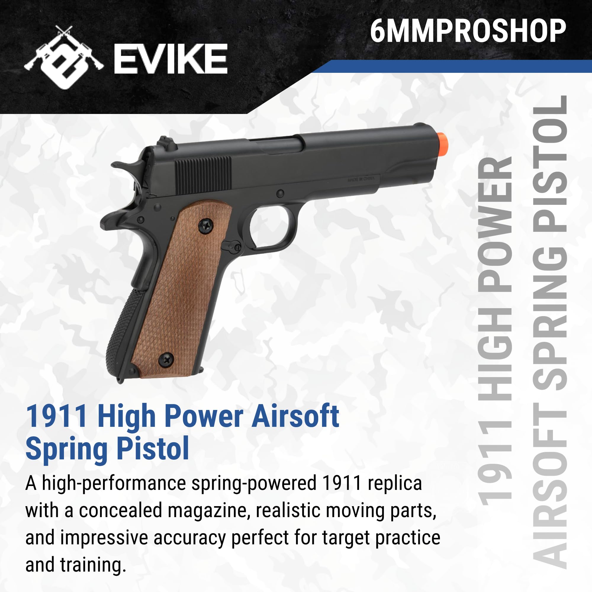 Evike Airsoft 1911 Full Size High Power Spring Pistol