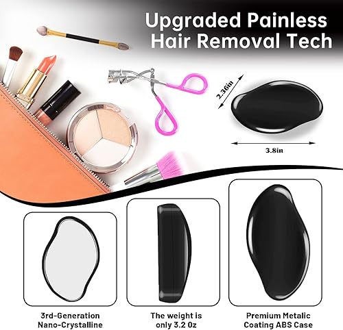 Miniatura 5 de Borrador de pelo de cristal, borrador mágico para mujeres y hombres, removedor de pelo de cristal, exfoliación sin dolor, herramienta de eliminación