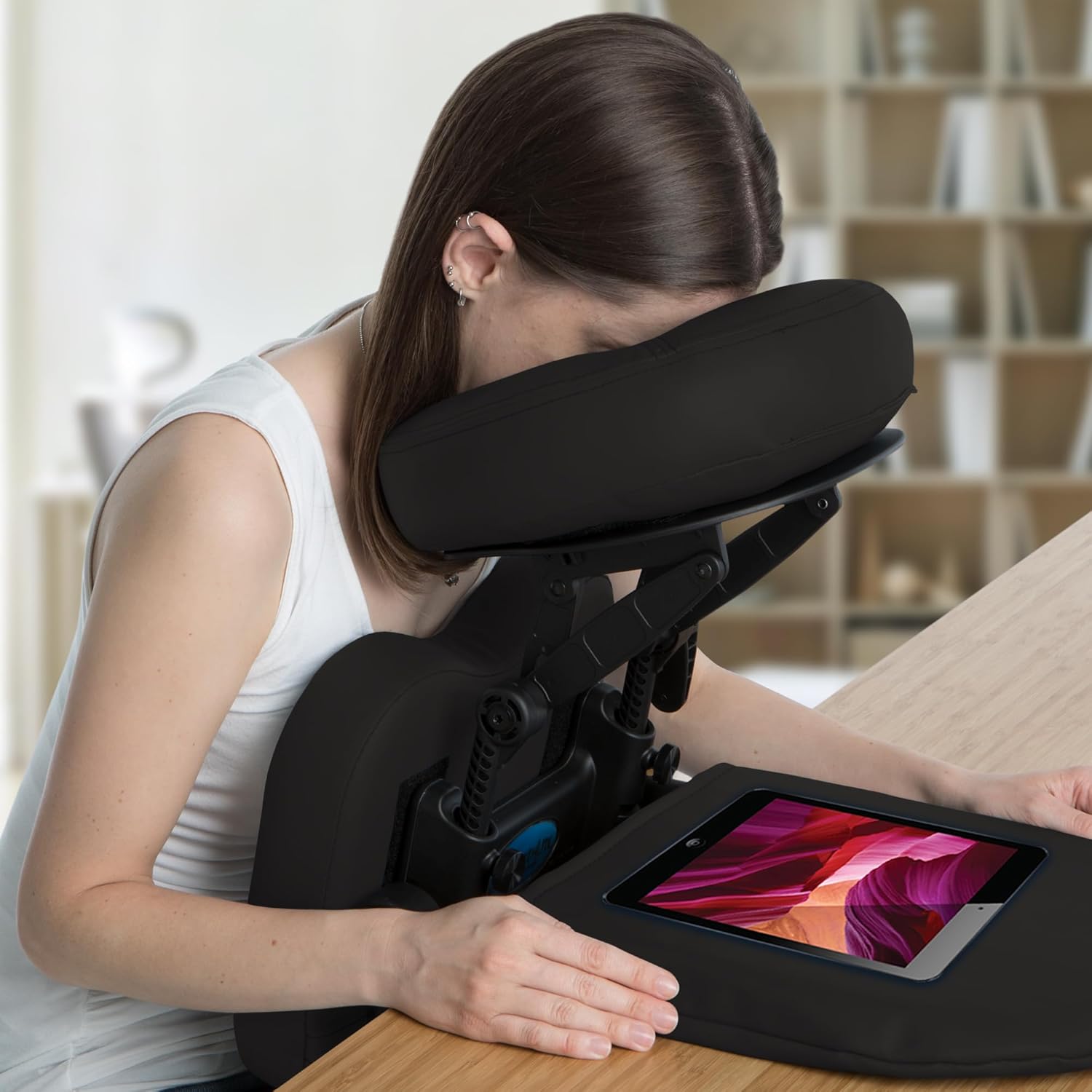 EARTHLITE Massage Kit Travelmate - Ultra-Portable Face Down Tabletop Massage System perfect for Vitrectomy Recovery & On-The-Go Massage