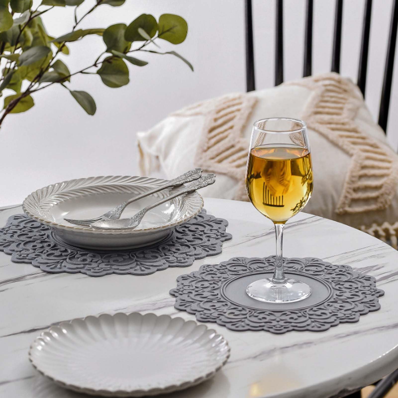 Salvamanteles de Silicona para Platos Calientes, ollas y sartenes, | Almohadillas calientes de cocina modernas antideslizantes y resistentes al calor para mesa y encimera.