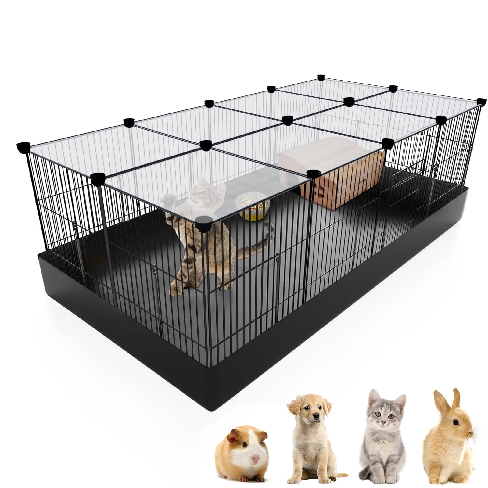 PAWING Small Animal Playpen - Safe & Secure for Pets -8