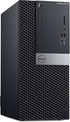 Dell Optiplex 5070 - Minitorre de escritorio, Intel Eight Core 9 generación i7 9700 3.0Ghz, 16 GB DDR4 RAM, 2 TB NVMe PCIe M.2 SSD, USB tipo C,