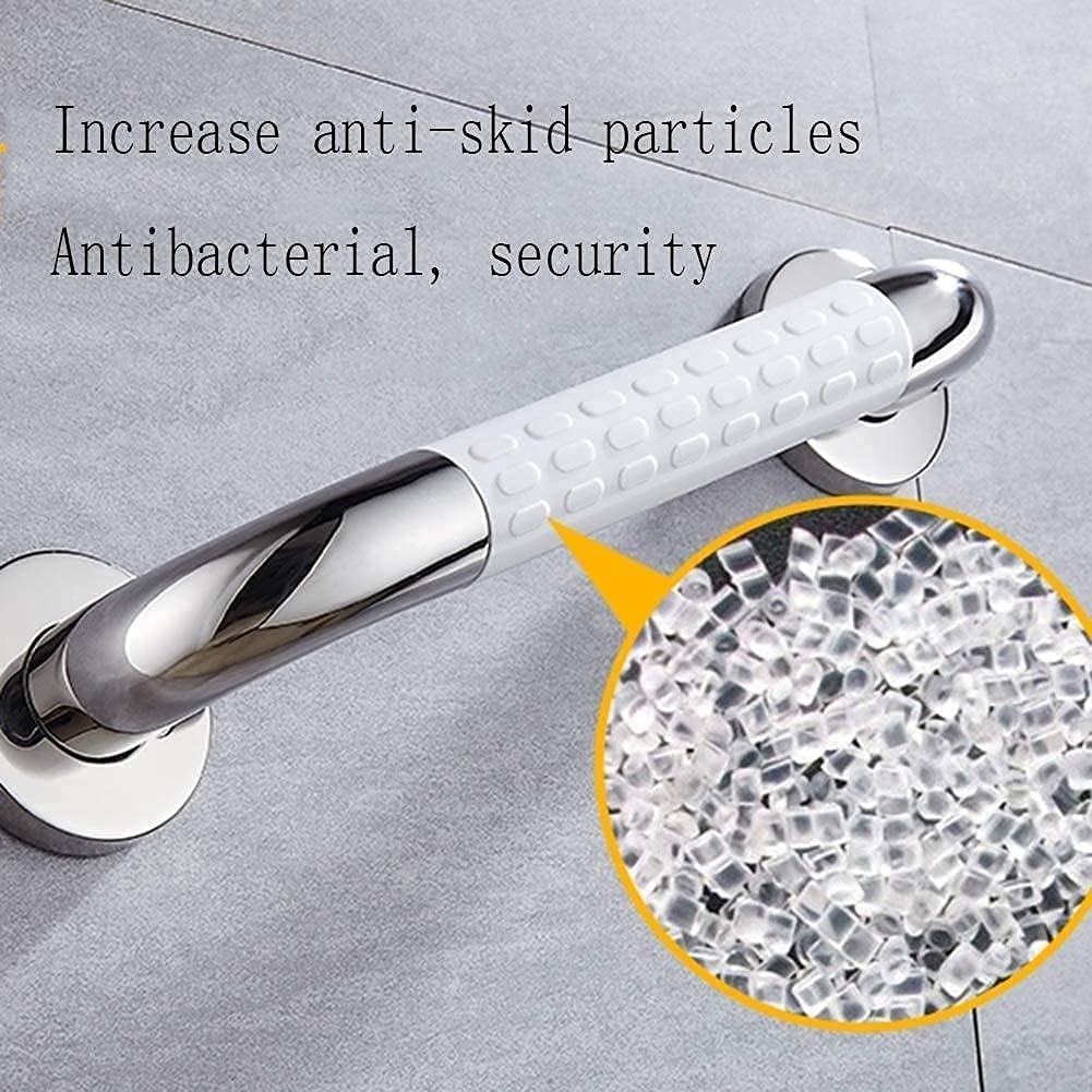 Barra de apoyo de seguridad, barra de apoyo para baño, ducha, manija de seguridad para baño, bañera, inodoro, pasamanos de escalera, agarre antideslizante, prevención para personas mayores/48 cm ( )