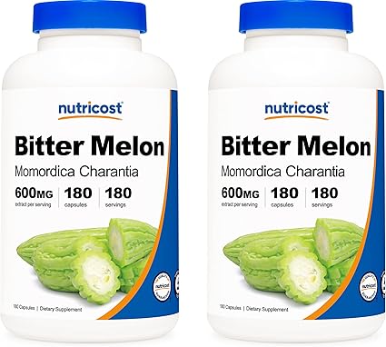 Amazon Com Nutricost Bitter Melon 600mg 180 Capsules 2 Bottles Health Household