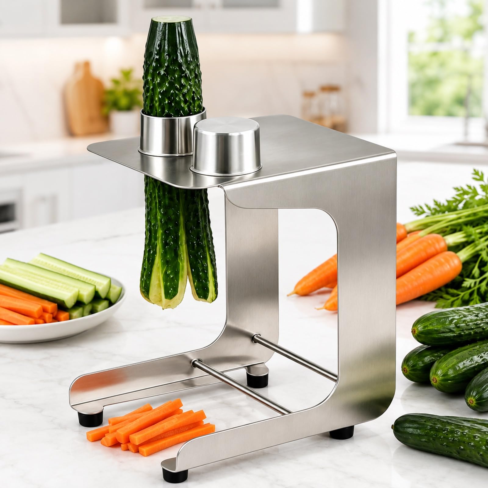 Tranche-concombre manuel pour sushis évite les makis humides avec vide-cœur