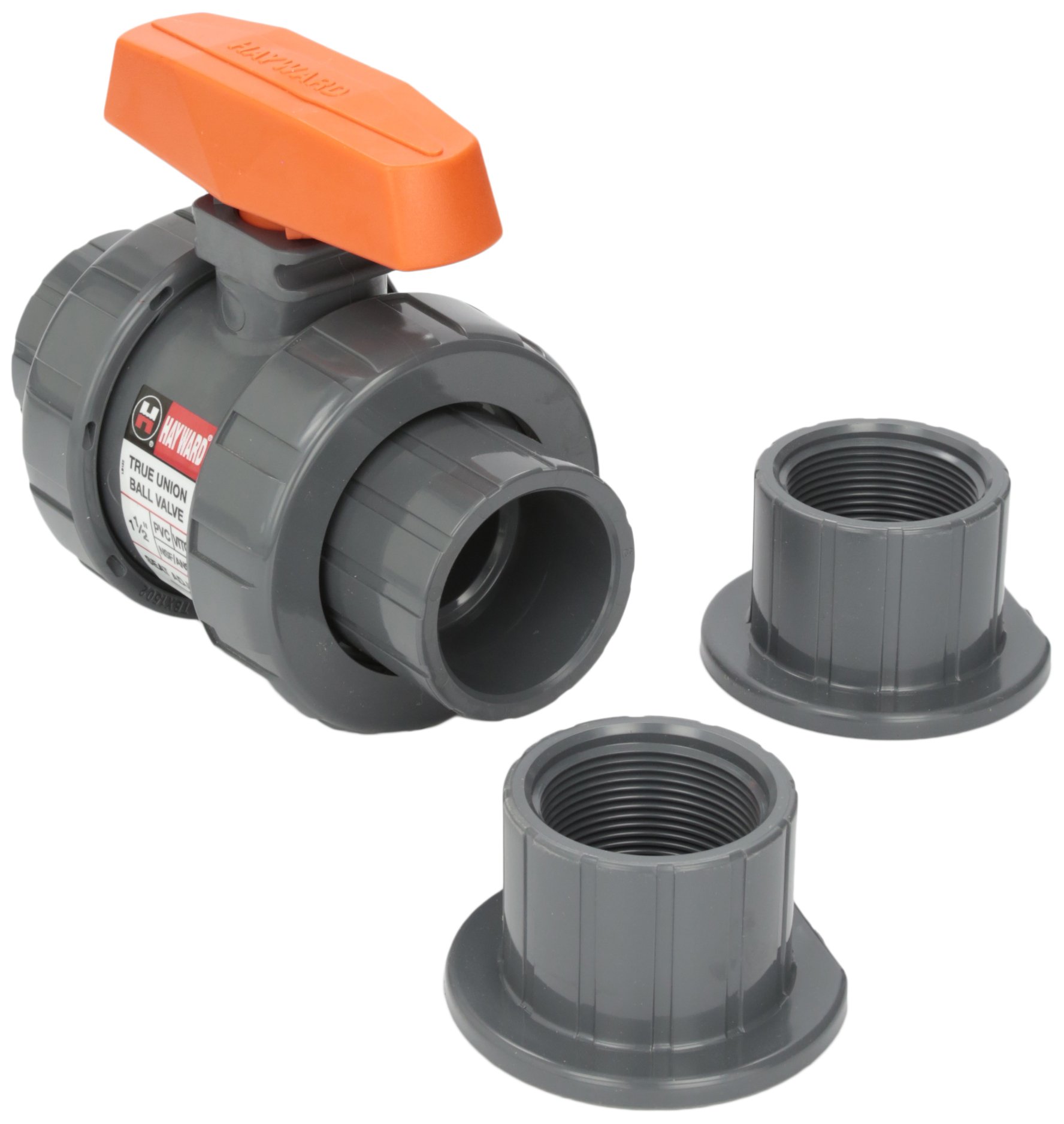 Vanne à bille Hayward TB1150ST en PVC avec joints Viton de précision mécanique